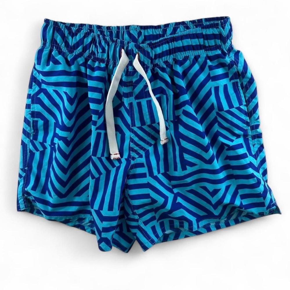 Men’s Blue Zigzag Swim Shorts Size Medium